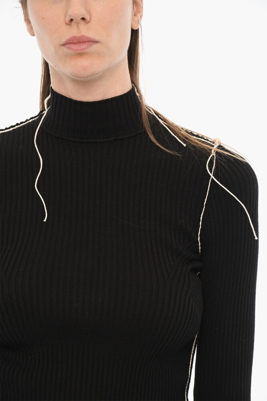 ���եۥ磻�� OFF WHITE ���롼�ͥå������ѡ� �˥åȥ����� ��ǥ����� �֥�å� Crew neck jumpers OWHF032F22KNI0011001 ���� ����̵�� ��åԥ�̵�� 2026SS dk