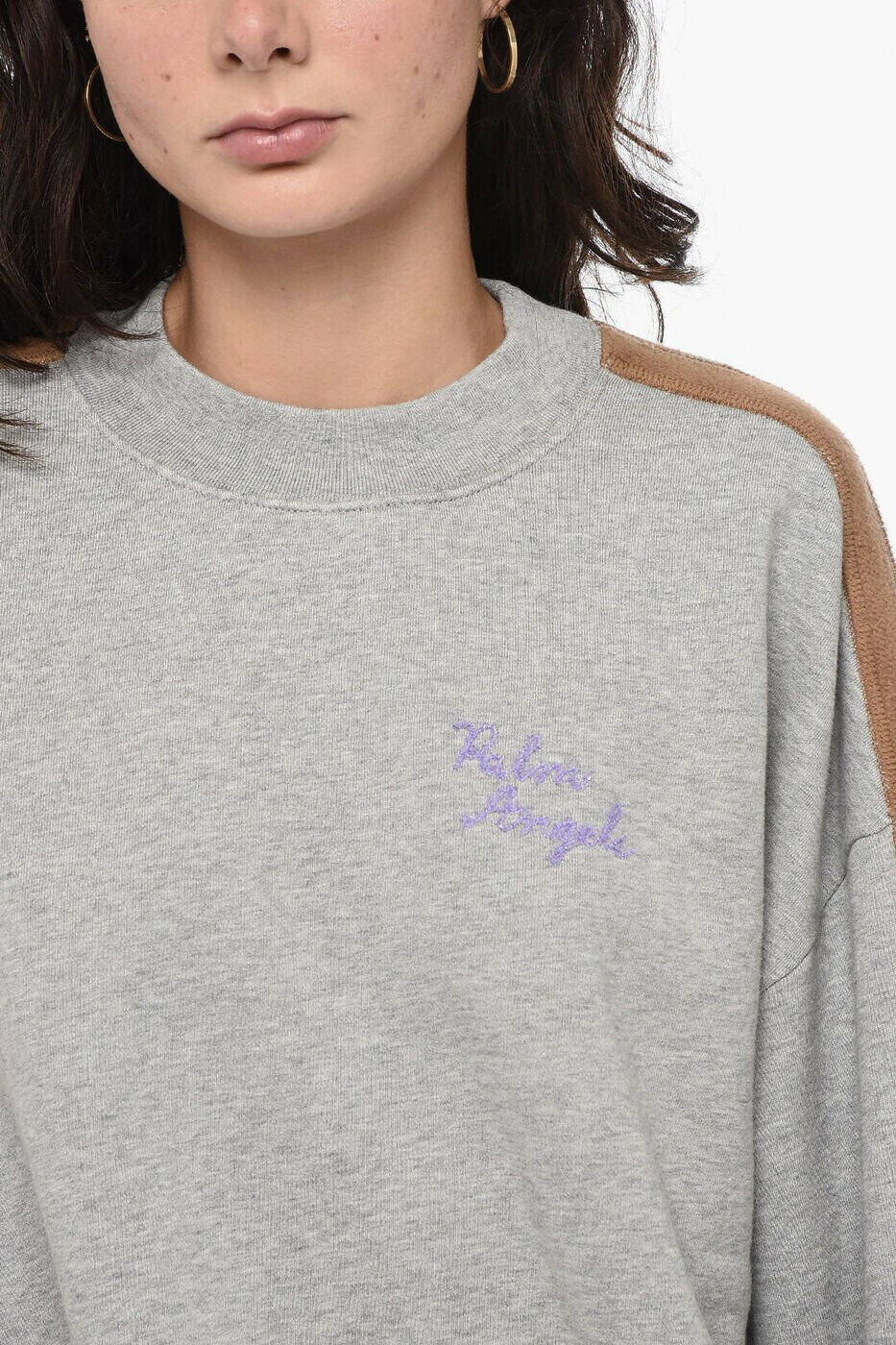 �ѡ��� ���󥸥��륹 PALM ANGELS ���롼�ͥå��������åȥ���� �ȥ졼�ʡ� ��ǥ����� Crew neck sweatshirts PWBA039F22FLE0010836 ���� ����̵�� ��åԥ�̵�� 2026SS dk