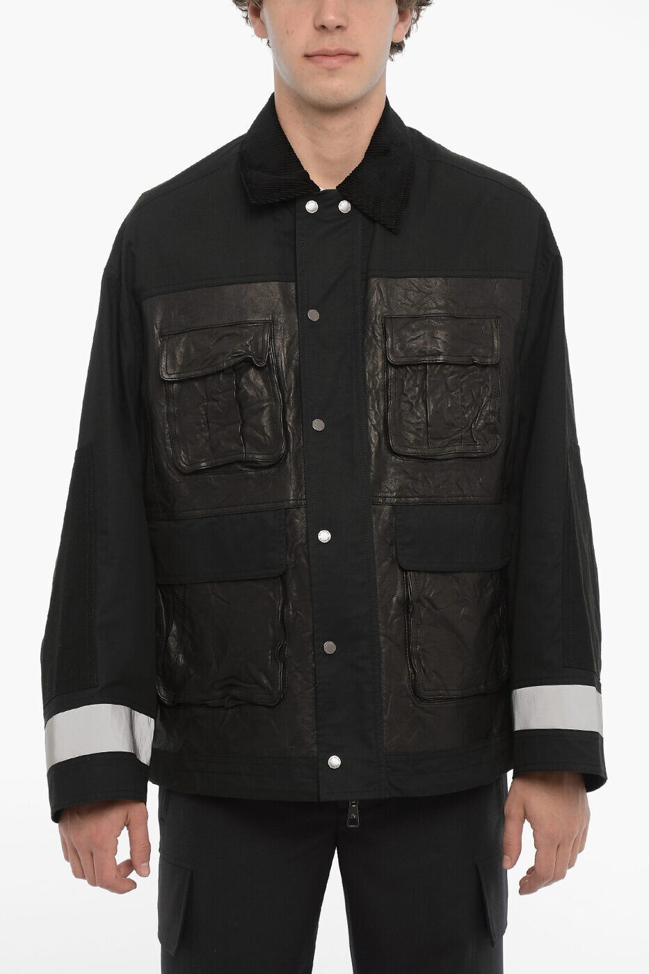�ˡ��� �Х�å� NEIL BARRETT �ܥ�С����㥱�å� ���㥱�å� ��� �֥�å� Bomber jackets NBV1SP076C V017C 4...