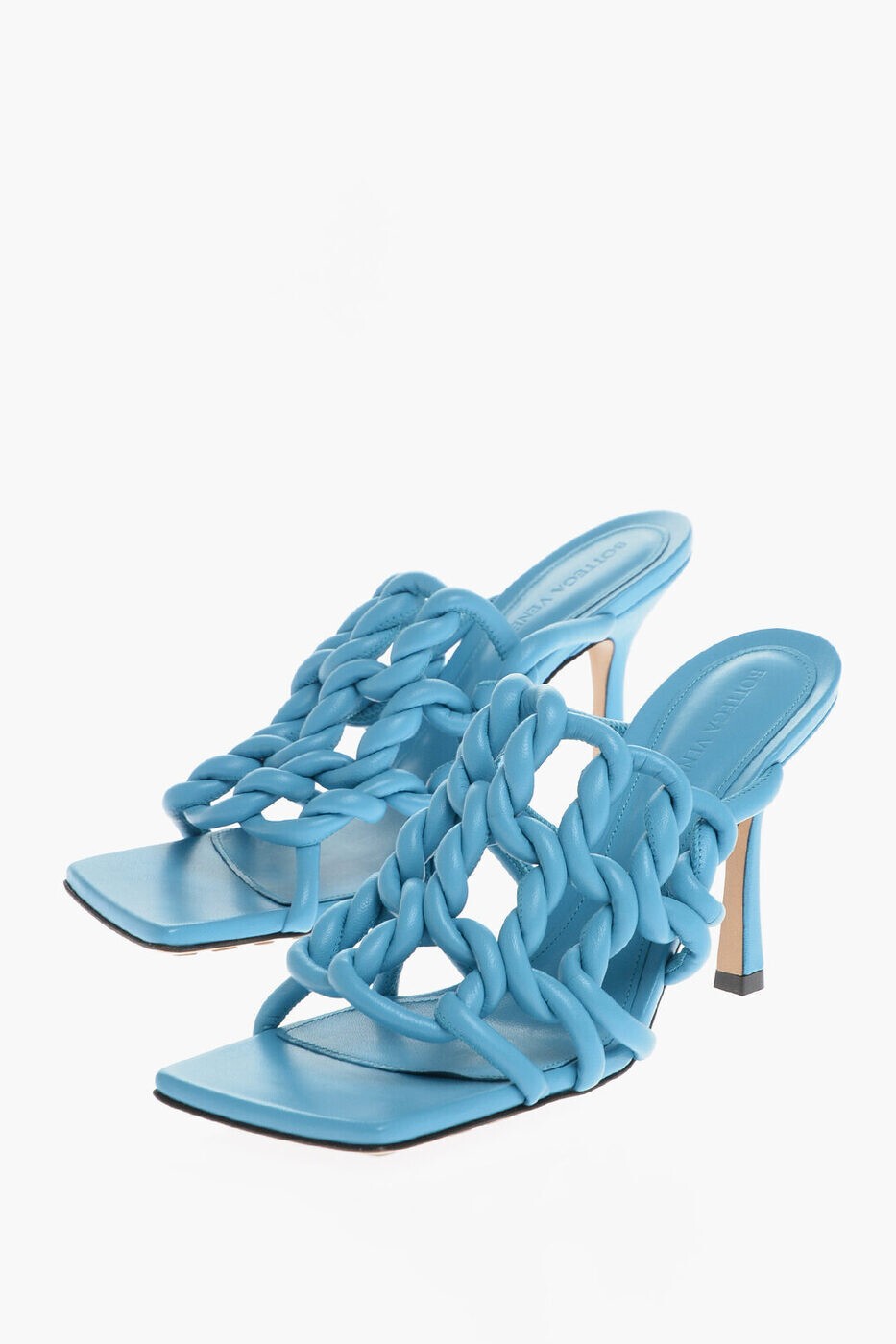 �ܥåƥ� �����ͥ� BOTTEGA VENETA �ϥ��ҡ��� �ѥ�ץ� ��ǥ����� �֥롼 High heels 716242V2O20 4631 ���� ����̵...