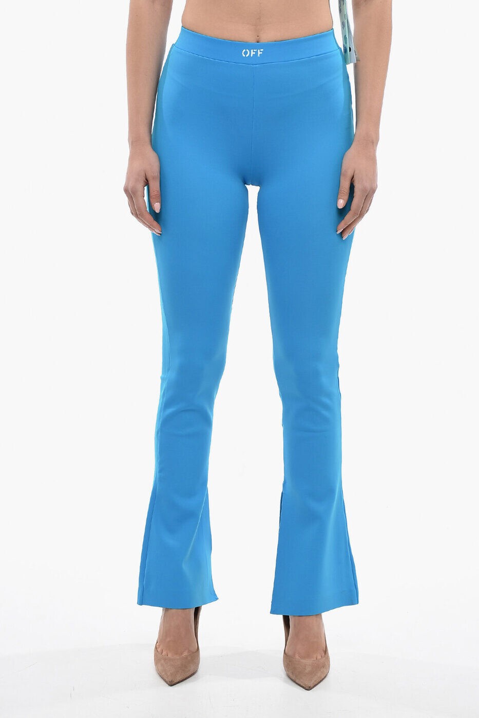 եۥ磻 OFF WHITE 쥮 ǥ ֥롼 Leggings OWCD023S23JER001 4900  ̵ åԥ̵ 2...