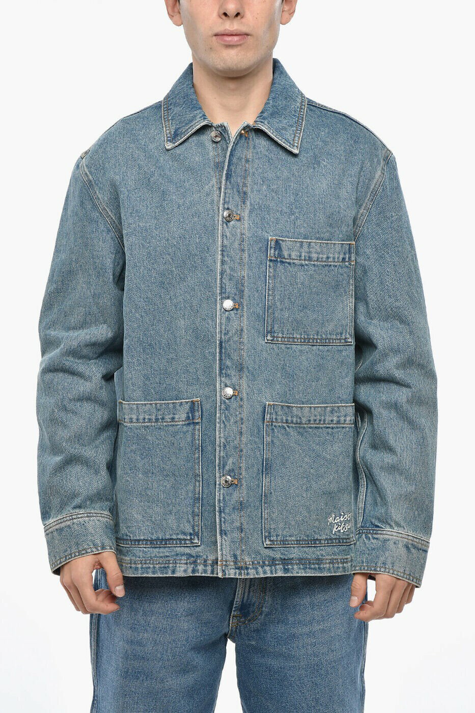 ᥾ ĥ MAISON KITSUNE ܥС㥱å 㥱å  ֥롼 Bomber jackets MM00415WW5023 P413...