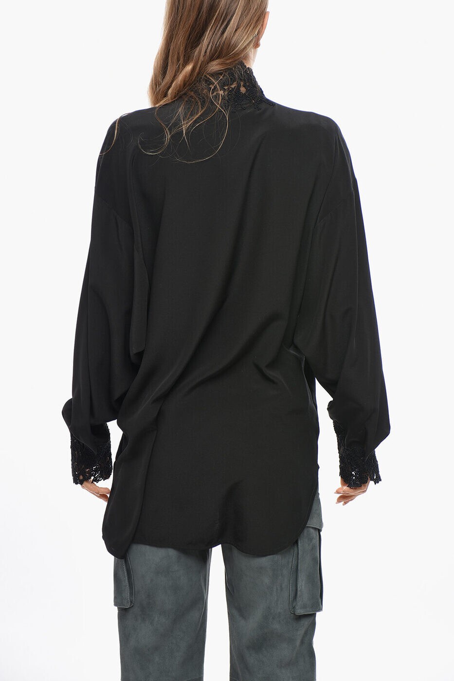 ����ޥ�� ������������� ERMANNO SCERVINO ����� ��ǥ����� �֥�å� Casual shirts D452K323FKE 95708 ���� ����̵�� ��åԥ�̵�� 2026AW dk