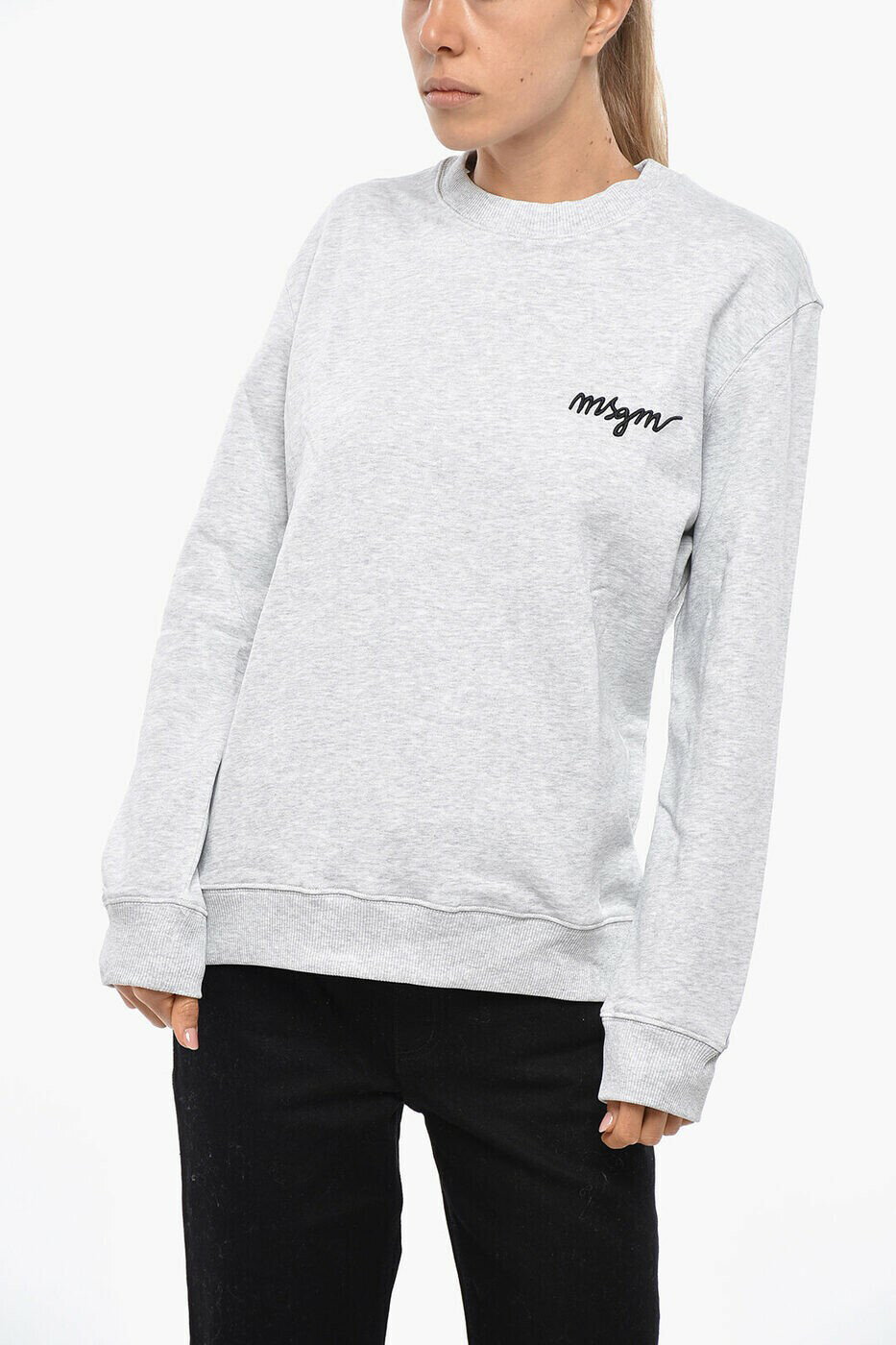 エムエスジーエム MSGM クルーネックスウェットシャツ トレーナー レディース グレー Crew neck sweatshirts 2000MDM543 200003 94 関税 送料無料 ラッピング無料 2025AW dk