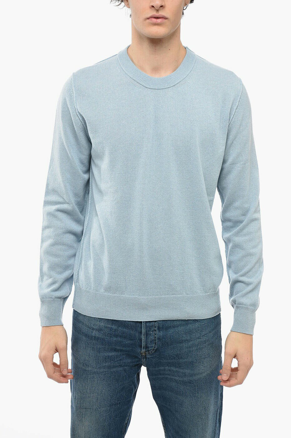 メゾン マルジェラ MAISON MARGIELA クルーネックジャンパー ニットウェア メンズ ブルー Crew neck ju..