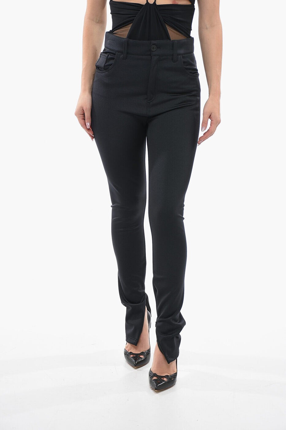 Х󥷥 BALENCIAGA 쥮 ǥ ֥å Leggings 704752 TVK15 1000  ̵ åԥ̵ 202...