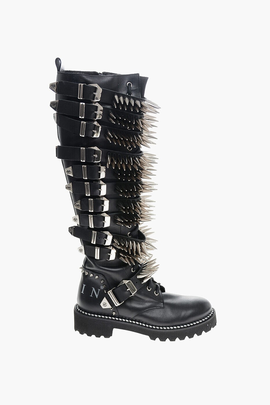�ե���åץץ쥤�� PHILIPP PLEIN �֡��� ��ǥ����� �֥�å� Boots WSE0289 PLE075N 02 NERO OPACO ���� ����̵�� 2026SS dk