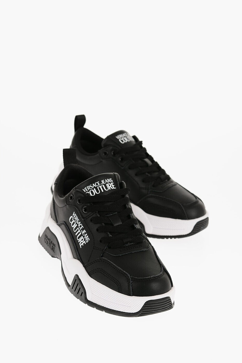 ヴェルサーチ VERSACE フラットスニーカー スニーカー レディース ブラック Flat sneakers 75VA3SF4 ZP311 899 関税 送料無料 ラッピング無料 2025AW dk(4)