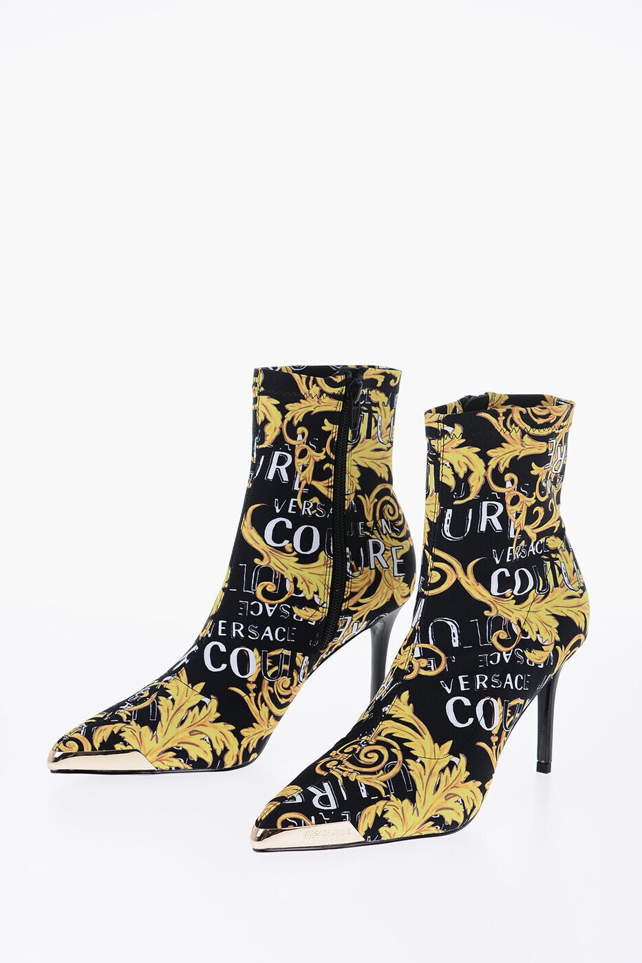 ヴェルサーチ VERSACE フラットブーツ ブーツ レディース ブラック Flat boots 74VA3S51 ZS371 G89 関..
