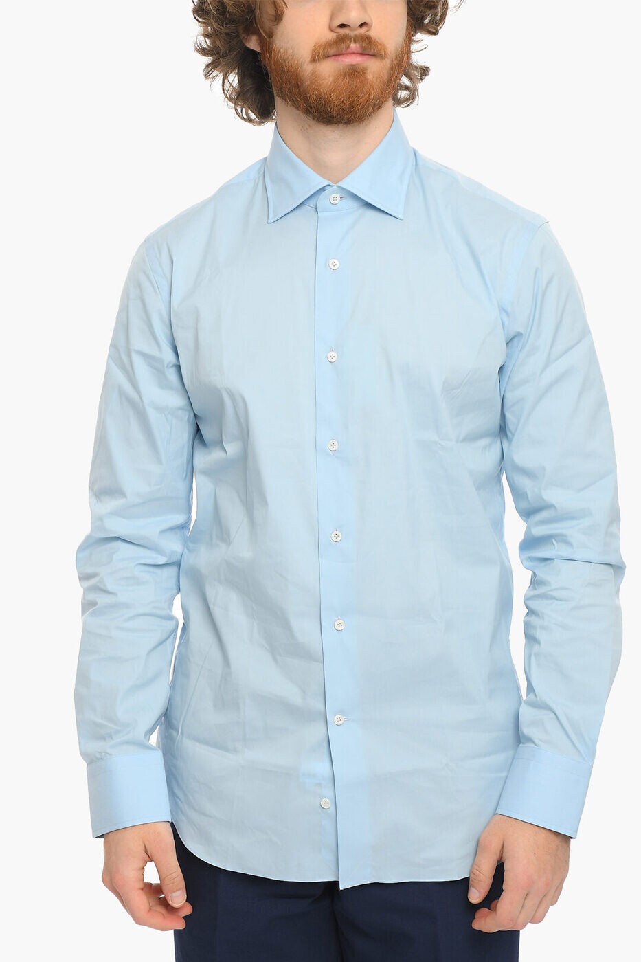 楽天BRANDSHOP・クラージュ楽天市場店アレッサンドロゲラルディ ALESSANDRO GHERARDI シャツ メンズ ブルー Casual shirts M005620 関税 送料無料 ラッピング無料 2025SS dk