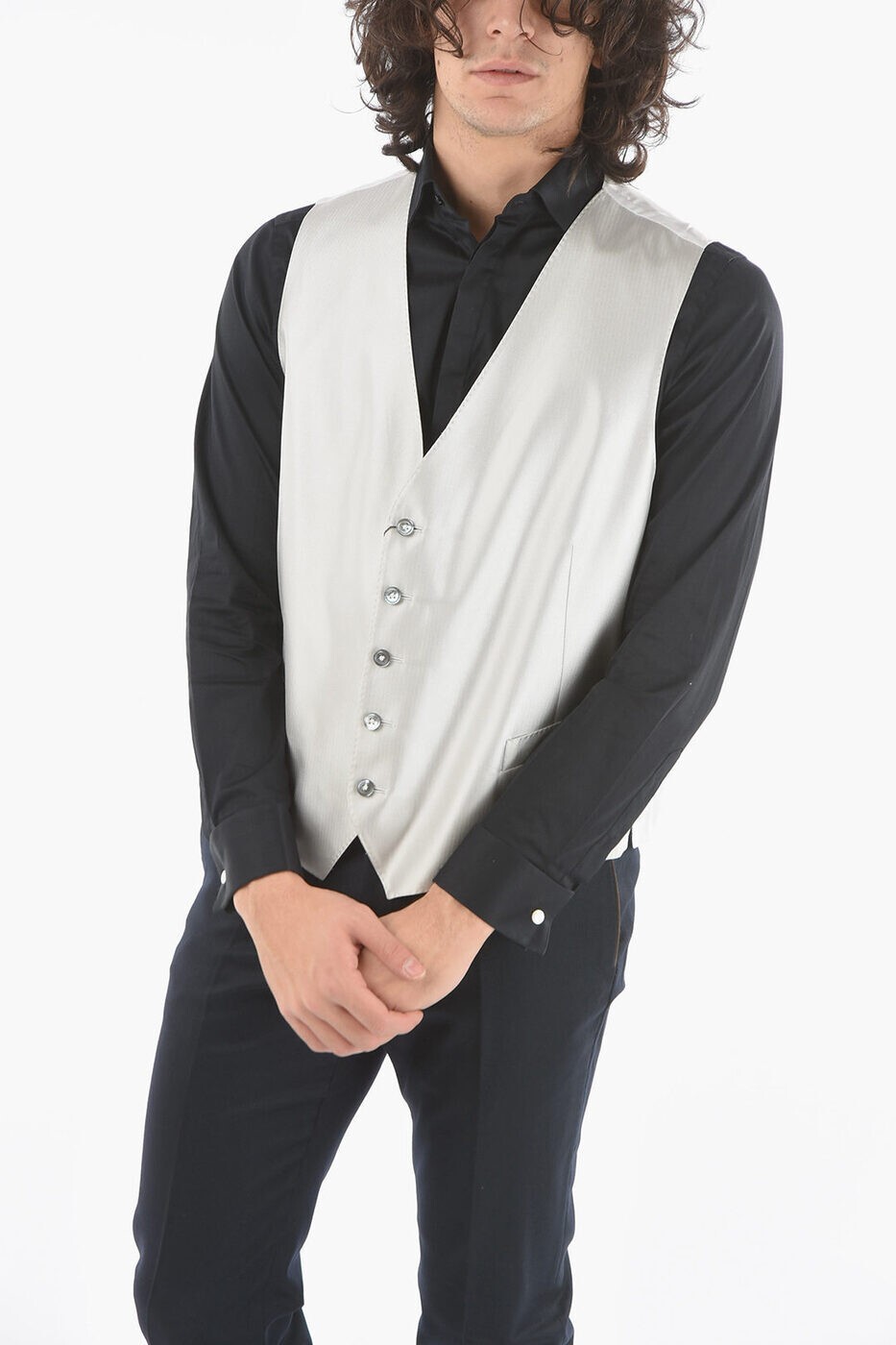 コルネリアーニ CORNELIANI ウエストコート ベスト メンズ グレー Waistcoats 73C061_4117177 025 関税..