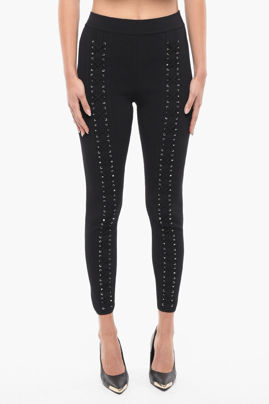եåץץ쥤 PHILIPP PLEIN 쥮 ǥ ֥å Leggings F18C WRT0464 PTE003N 02  ̵...