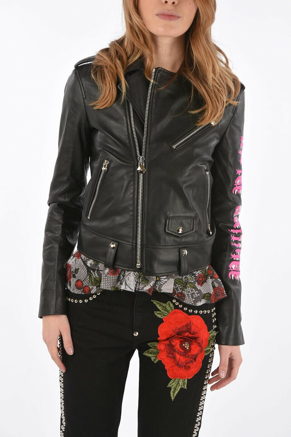 եåץץ쥤 PHILIPP PLEIN Х㥱å 㥱å ǥ ֥å Biker jackets F18C WLB0771 PL...