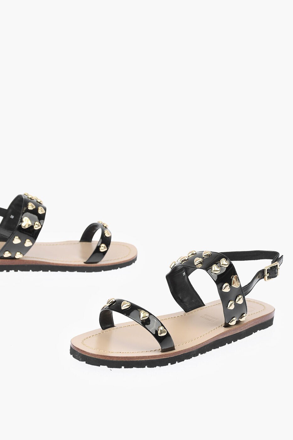 モスキーノ MOSCHINO サンダル レディース ブラック Sandals JA16141G0CJD0000 関税 送料無料 ラッピング無料 2025SS dk