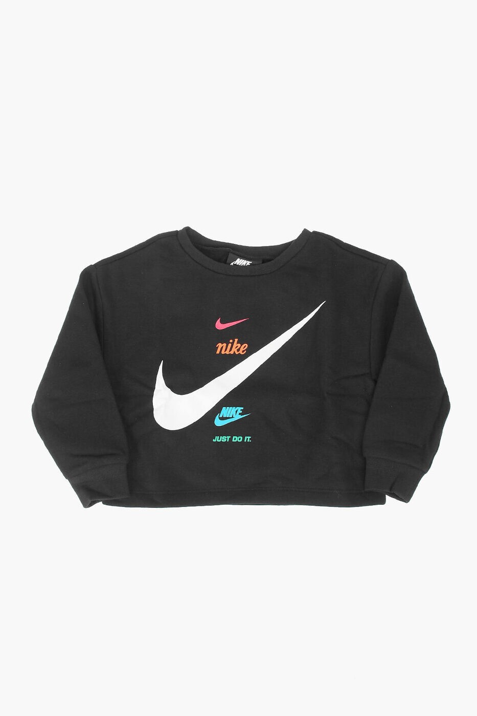 ナイキ NIKE KIDS クルーネックスウェットシャツ トレーナー ガールズ ブラック Crew neck sweatshirts 36I330-023 関税 送料無料 ラッピング無料 2026AW dk