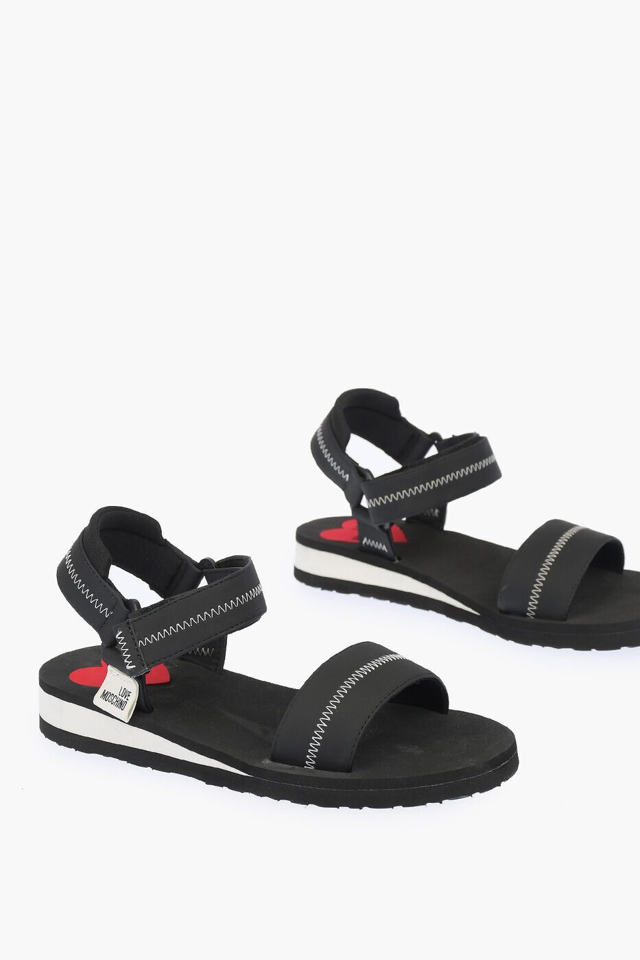 モスキーノ MOSCHINO サンダル レディース ブラック Sandals JA16013G1EI20000 関税 送料無料 ラッピング無料 2025SS dk