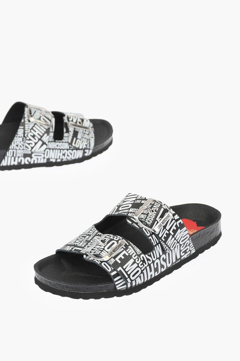モスキーノ MOSCHINO サンダル レディース ブラック Sandals JA28073G0CIJ000A 関税 送料無料 ラッピング無料 2025SS dk