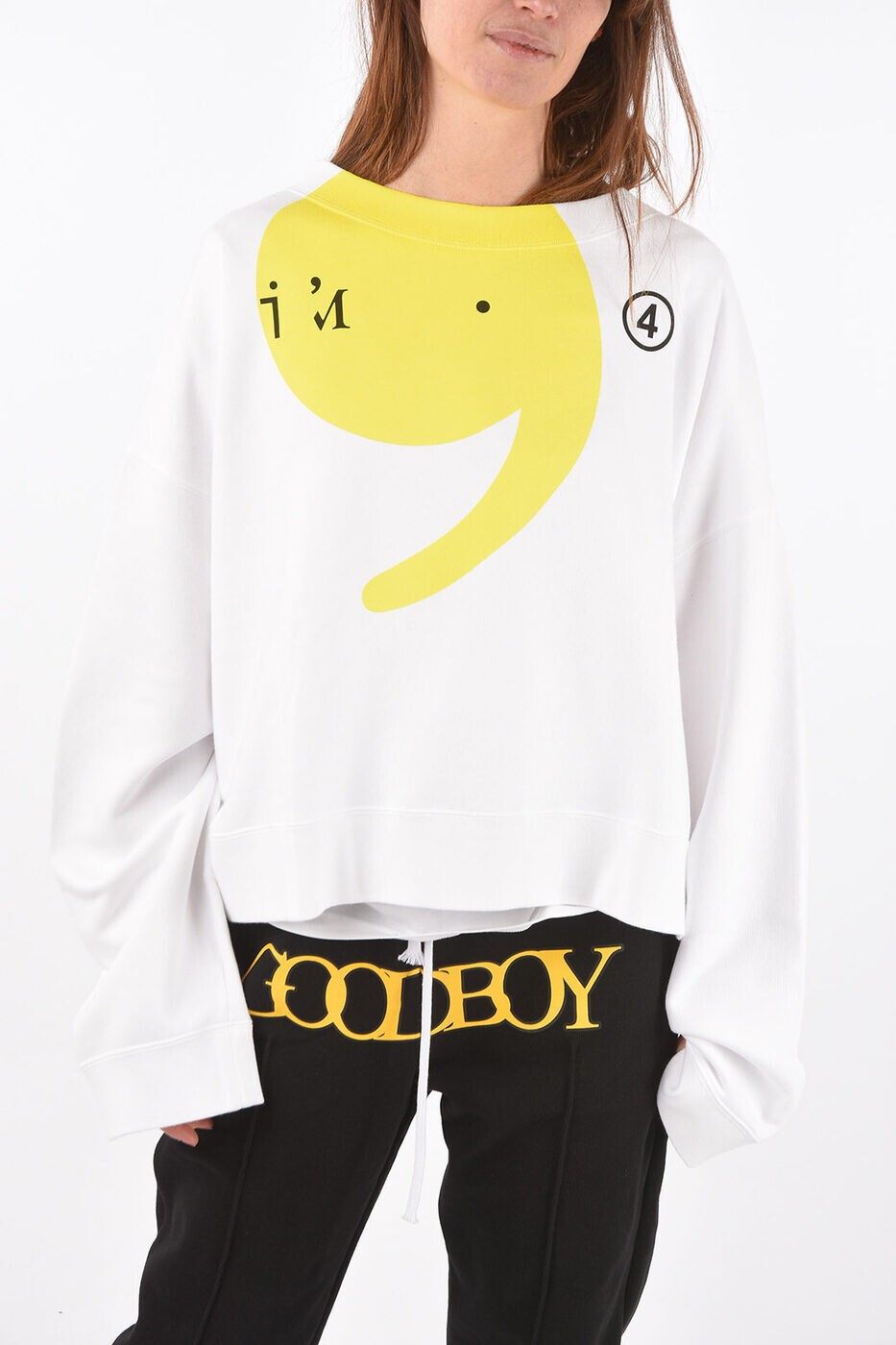 メゾン マルジェラ MAISON MARGIELA クルーネックスウェットシャツ トレーナー レディース ホワイト Crew neck sweatshirts S51GU0106 S25322 100 関税 送料無料 ラッピング無料 2025SS dk(4)