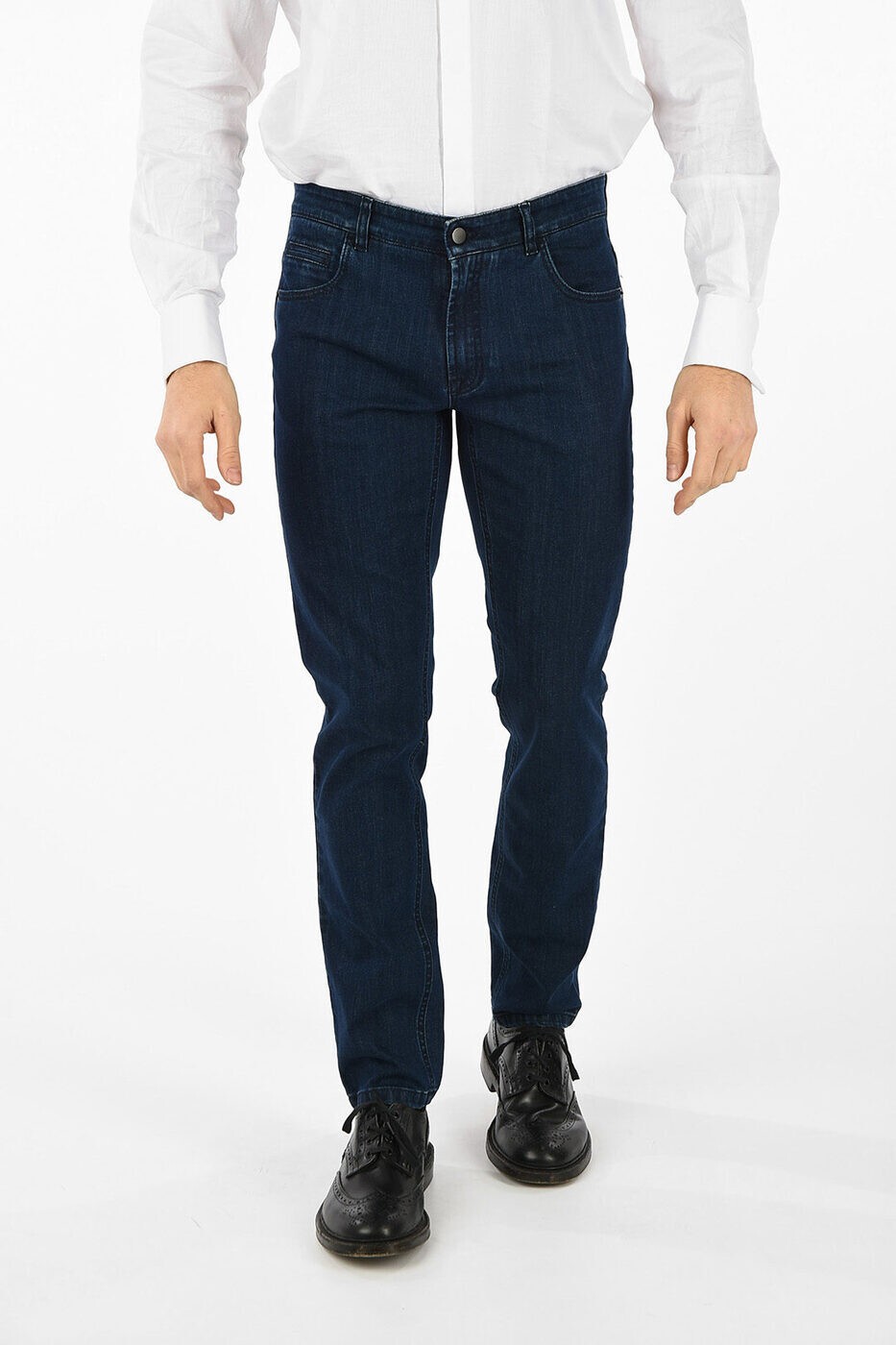 コルネリアーニ CORNELIANI レギュラーフィットジーンズ デニム メンズ ブルー Regular fit jeans 004A..