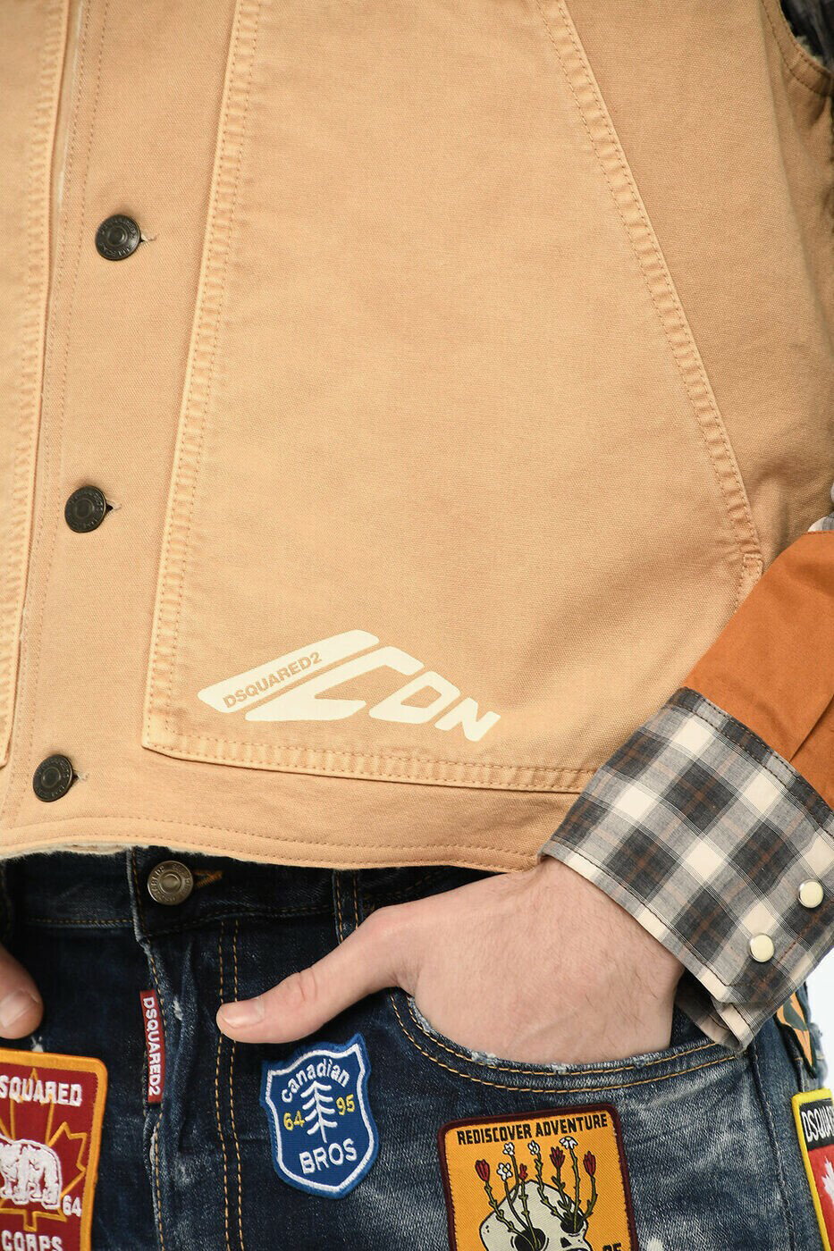 �ǥ��������������� DSQUARED2 �������ȥ����� �٥��� ��� �١����� Waistcoats S79FB0013 D35106 109 ���� ����̵�� ��åԥ�̵�� 2026SS dk