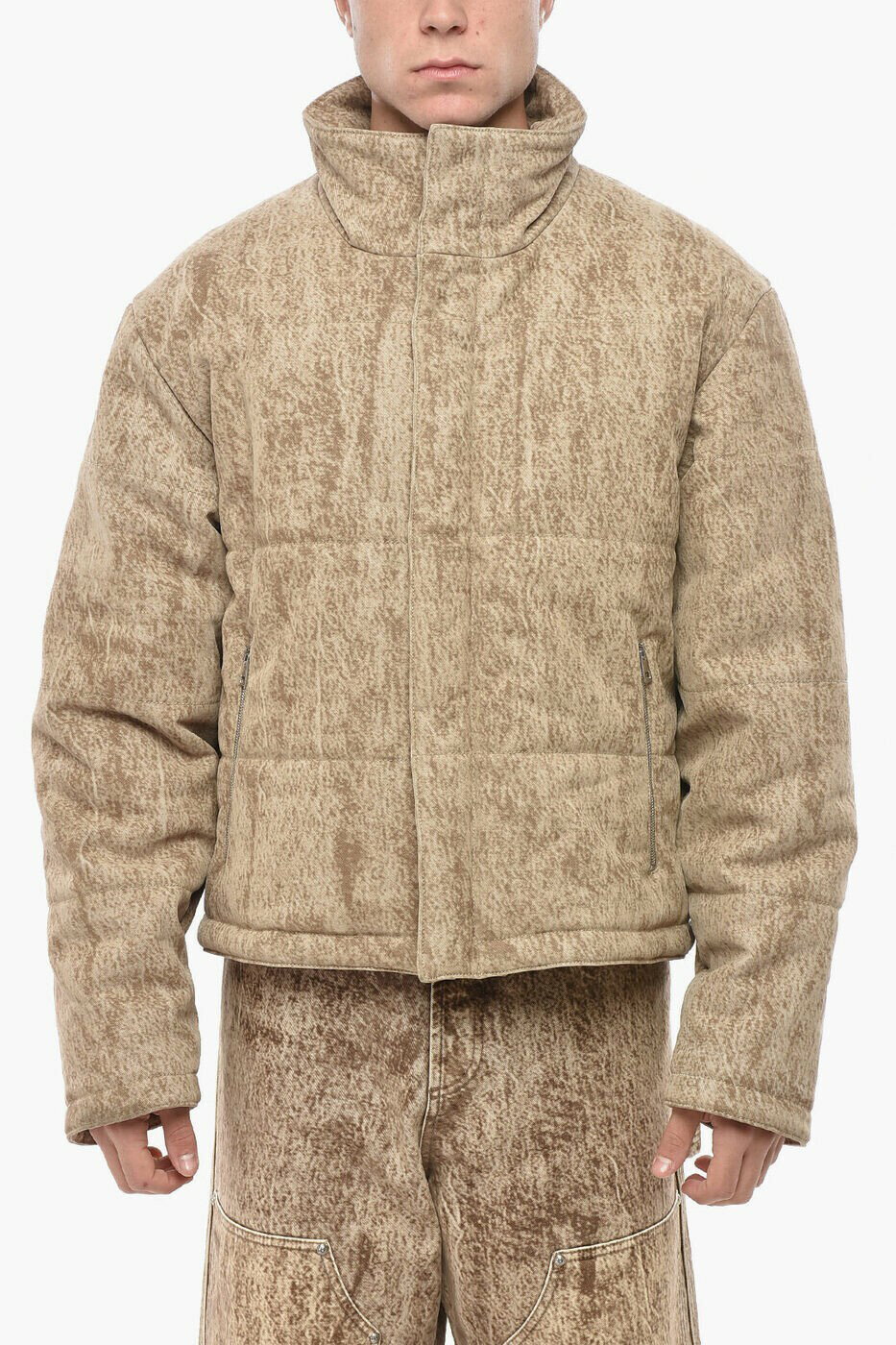 1989 STUDIO �ܥ�С����㥱�å� ���㥱�å� ��� �١����� Bomber jackets MFW24 104 FLOCK CAM ���� ����̵�� ...