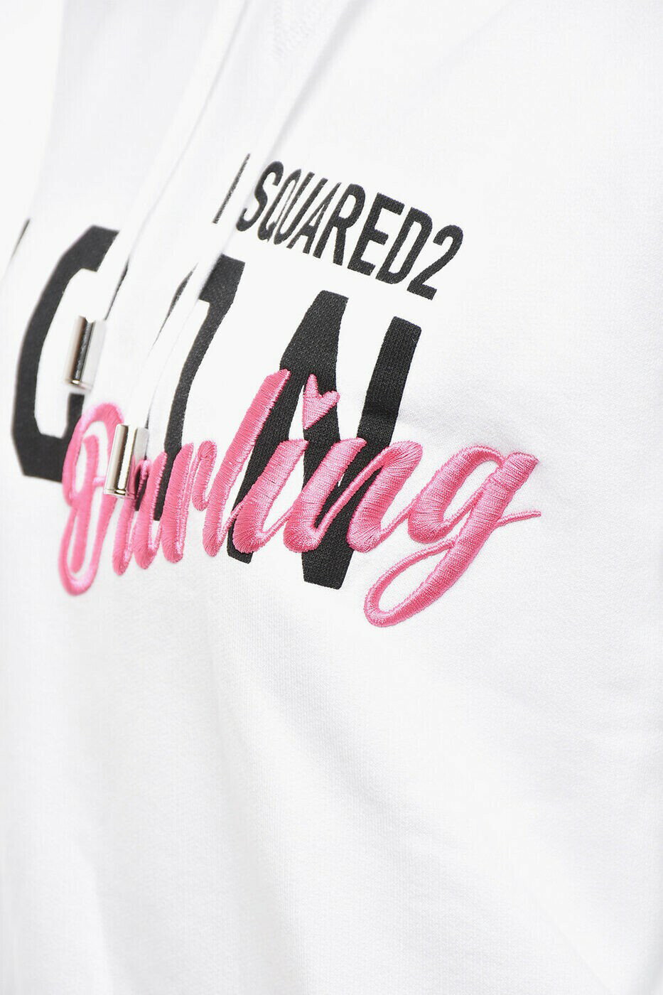 �ǥ��������������� DSQUARED2 ���롼�ͥå��������åȥ���� �ȥ졼�ʡ� ��ǥ����� �ۥ磻�� Crew neck sweatshirts S80GU0097 S25516 100 ���� ����̵�� ��åԥ�̵�� 2026SS dk