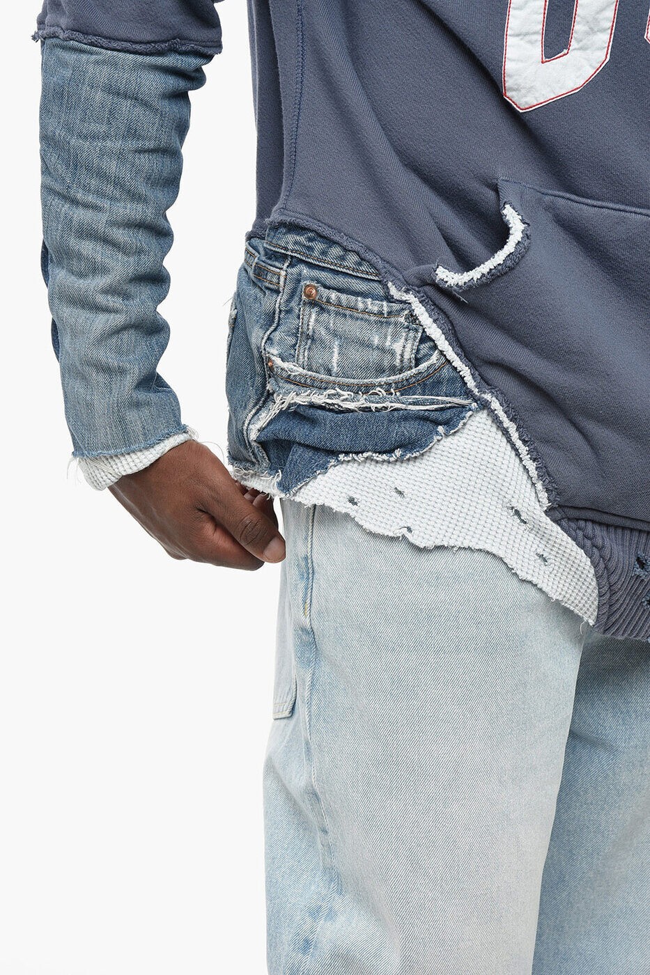 ����å� ������� GREG LAUREN ���롼�ͥå��������åȥ���� �ȥ졼�ʡ� ��� �֥롼 Crew neck sweatshirts FM305 BLUE ���� ����̵�� ��åԥ�̵�� 2026AW dk