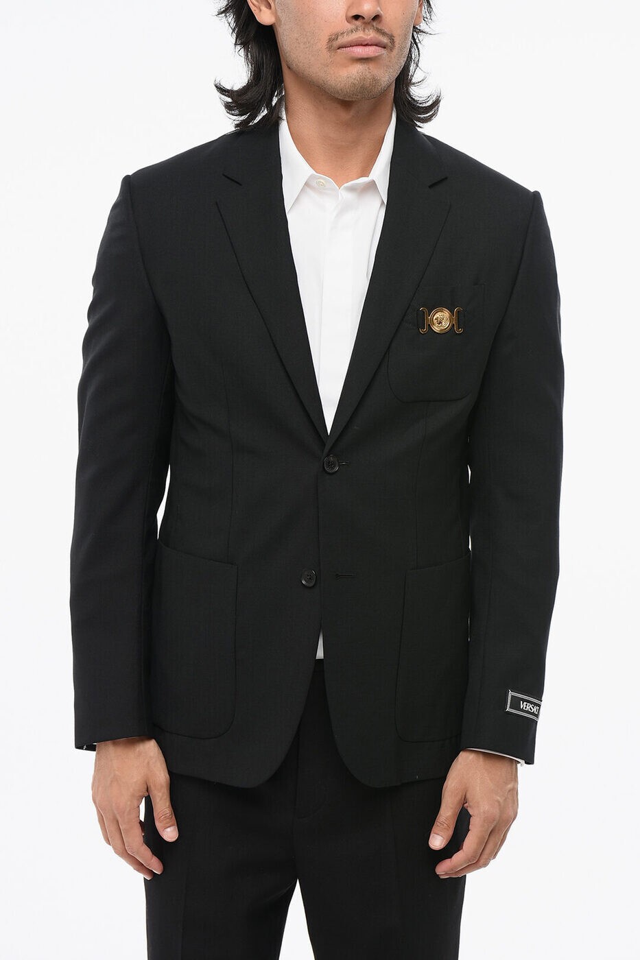 �����륵���� VERSACE �ܥ�С����㥱�å� ���㥱�å� ��� �֥�å� Bomber jackets 10106021A074541B000 ���� ����...