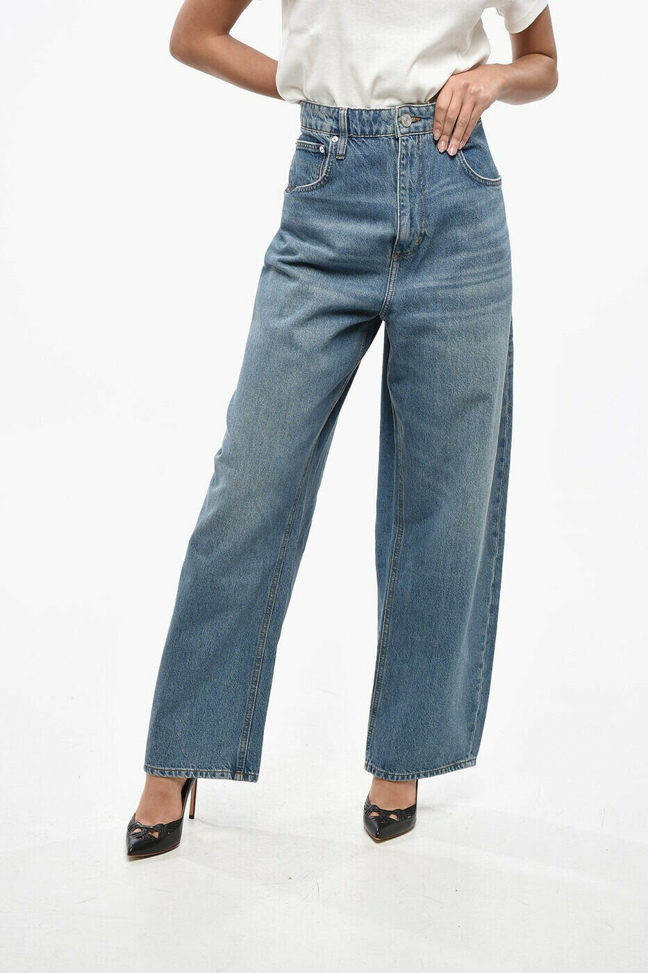 フレーム FRAME レギュラーフィットジーンズ デニム レディース ブルー Regular fit jeans LBL510 CRMI..