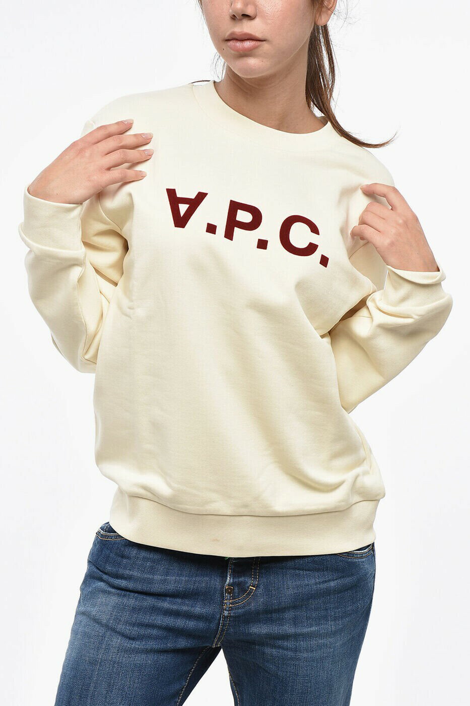 楽天BRANDSHOP・クラージュ楽天市場店アー ペー セー A.P.C クルーネックスウェットシャツ トレーナー レディース ベージュ Crew neck sweatshirts COHBN M27907 ALG 関税 送料無料 ラッピング無料 2025AW dk