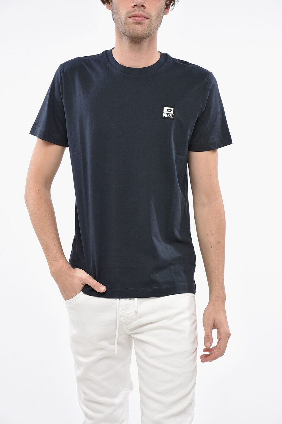 �ǥ������� DIESEL T����� ��� �֥롼 T-shirts A00356 RAAXJ 81E ���� ����̵�� ��åԥ�̵�� 2025AW dk