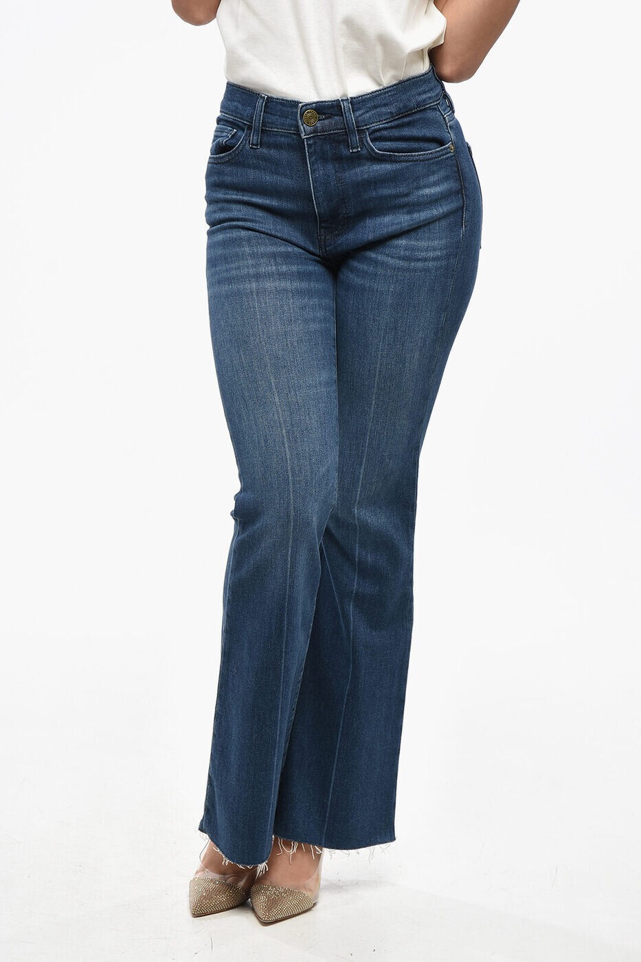 フレーム FRAME レギュラーフィットジーンズ デニム レディース ブルー Regular fit jeans LEFRF793 A ..