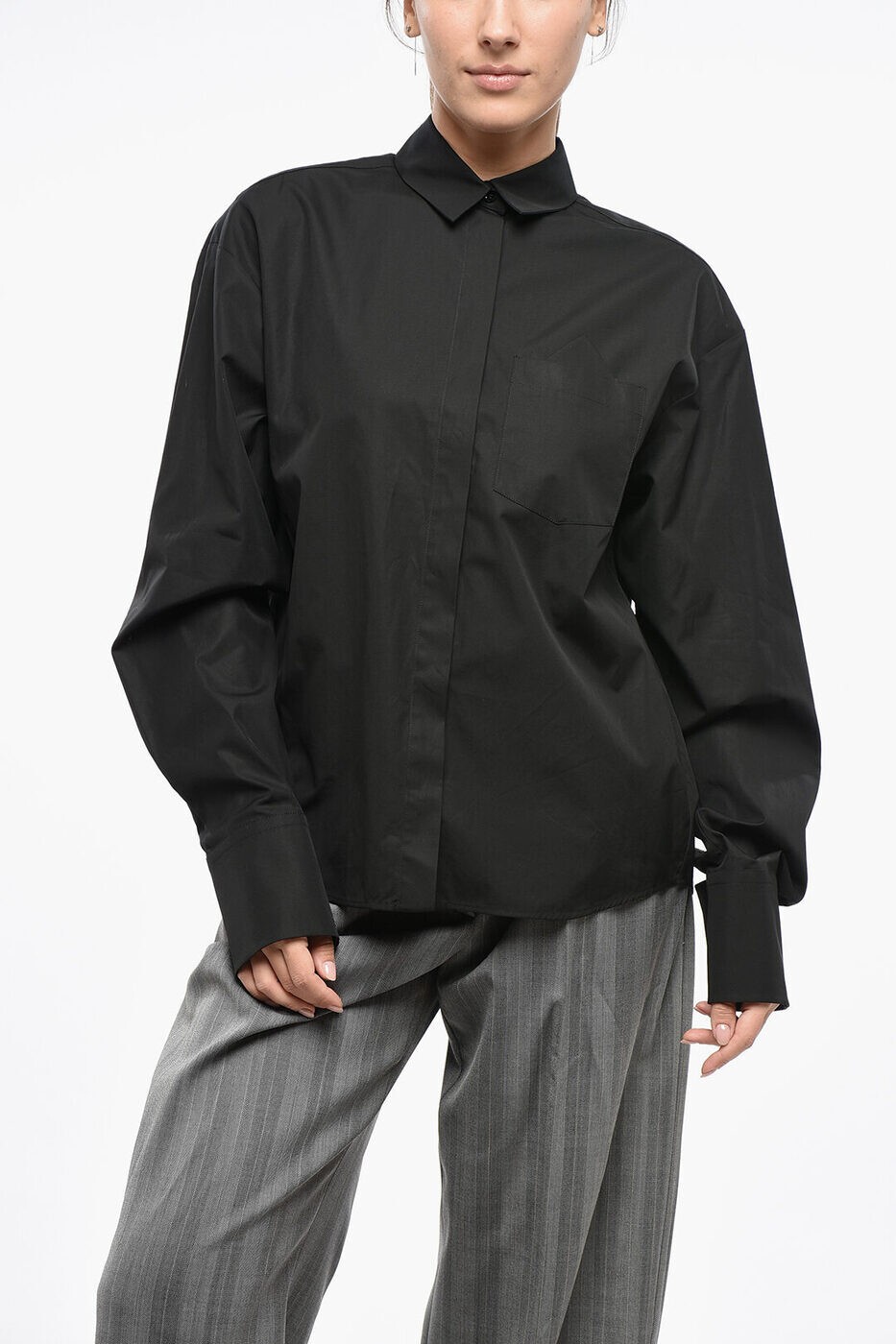 マックス マーラ MAX MARA シャツ レディース ブラック Casual shirts 2422116023600 003 関税 送料無..