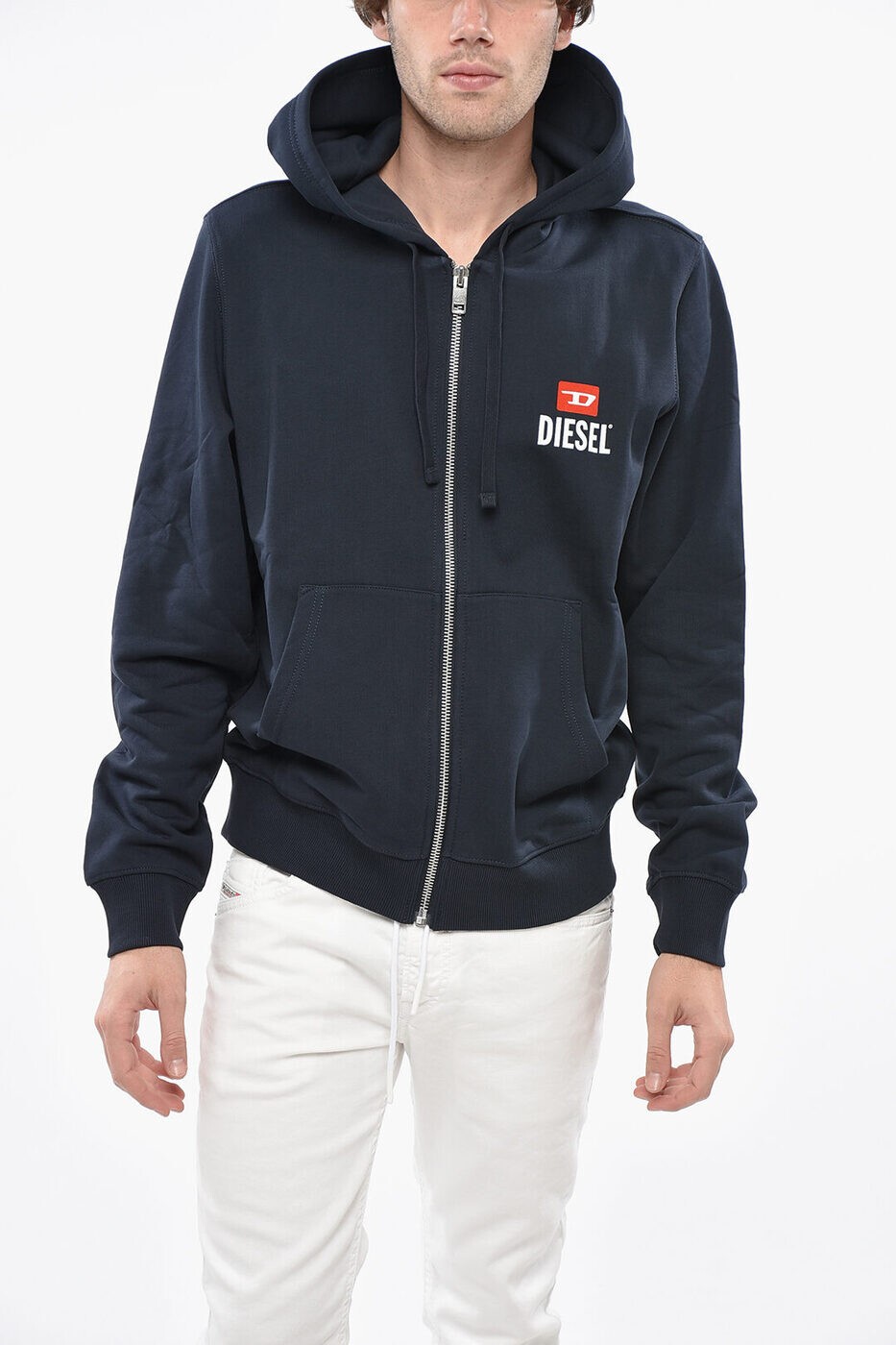 ディーゼル DIESEL クルーネックスウェットシャツ トレーナー メンズ ブルー Crew neck sweatshirts A1..