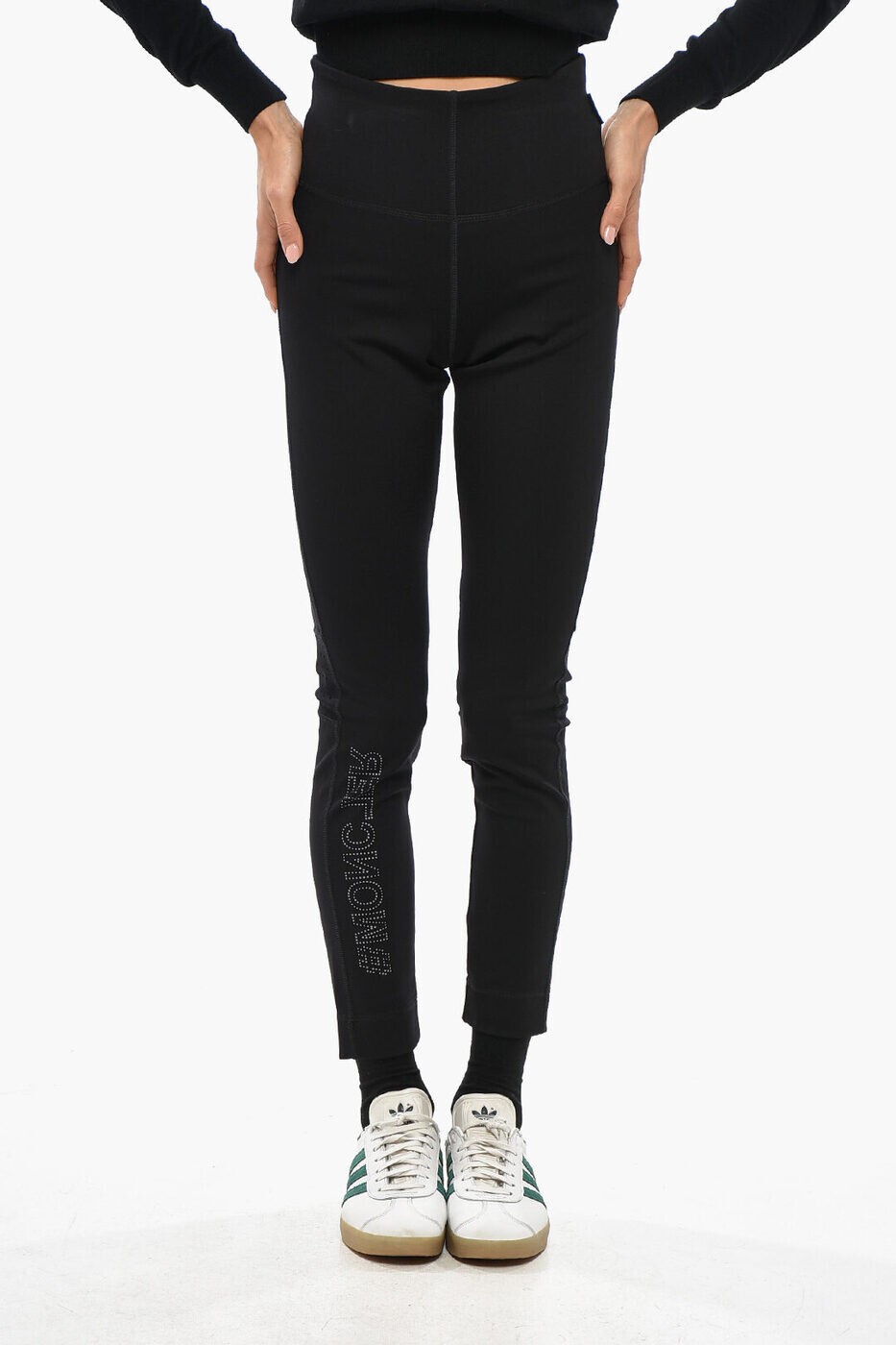 モンクレール MONCLER レギンス レディース ブラック Leggings 098 8H000 03 829H7 999 関税 送料無料 ラッピング無料 2025AW dk