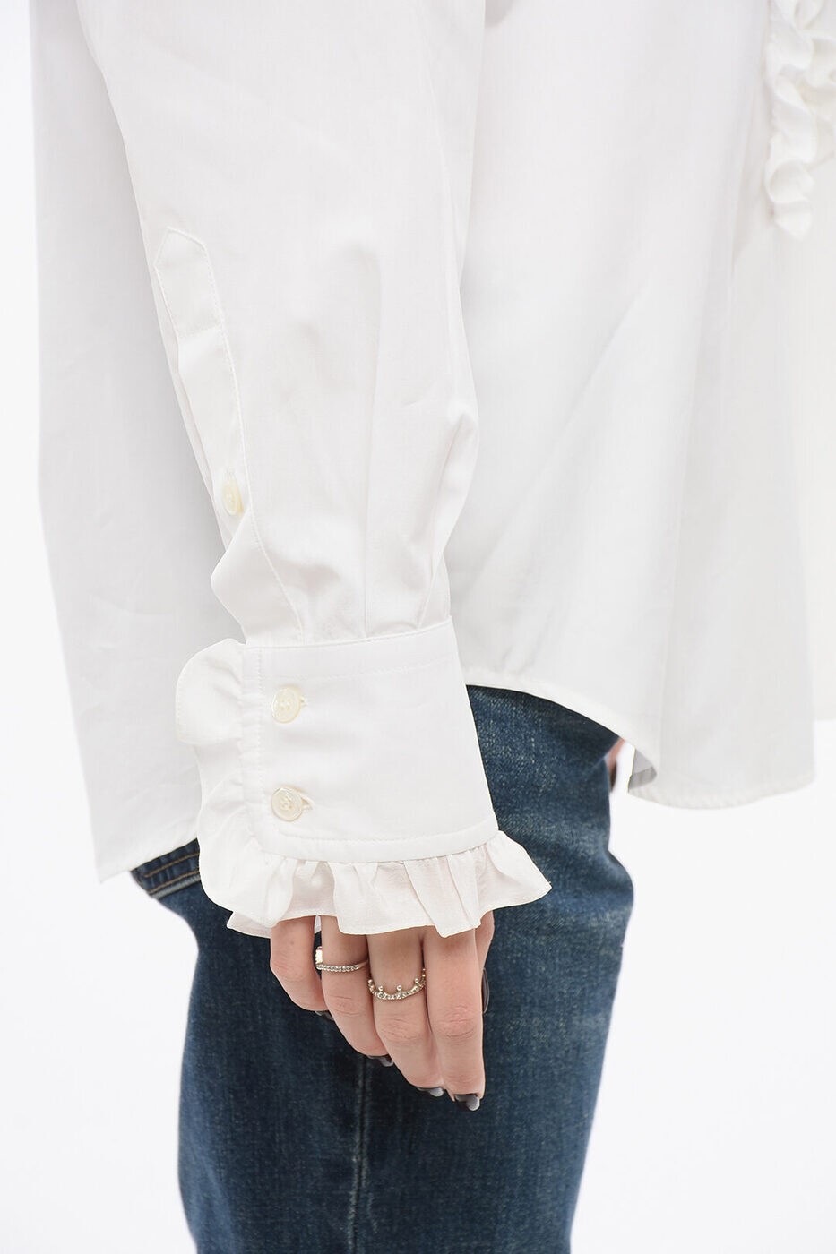 ���ƥ� �ޥå����ȥˡ� STELLA MCCARTNEY ����� ��ǥ����� �ۥ磻�� Casual shirts 620111SMA909000 ���� ����̵�� ��åԥ�̵�� 2026SS dk