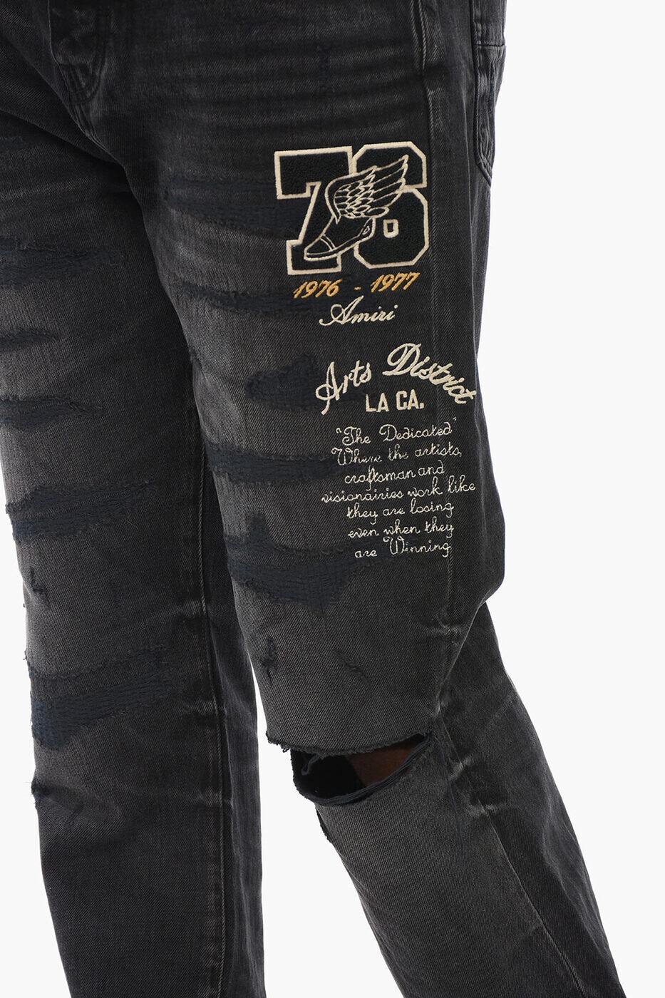 ���ߥ� AMIRI �쥮��顼�ե��åȥ����� �ǥ˥� ��� �֥�å� Regular fit jeans PS24MDF006 0 051 ���� ����̵�� ��åԥ�̵�� 2026SS dk