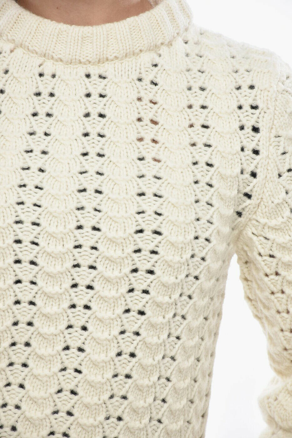 �����ڥ� ASPESI ���롼�ͥå������ѡ� �˥åȥ����� ��ǥ����� �ۥ磻�� Crew neck jumpers 3103V0341046 ���� ����̵�� ��åԥ�̵�� 2026AW dk