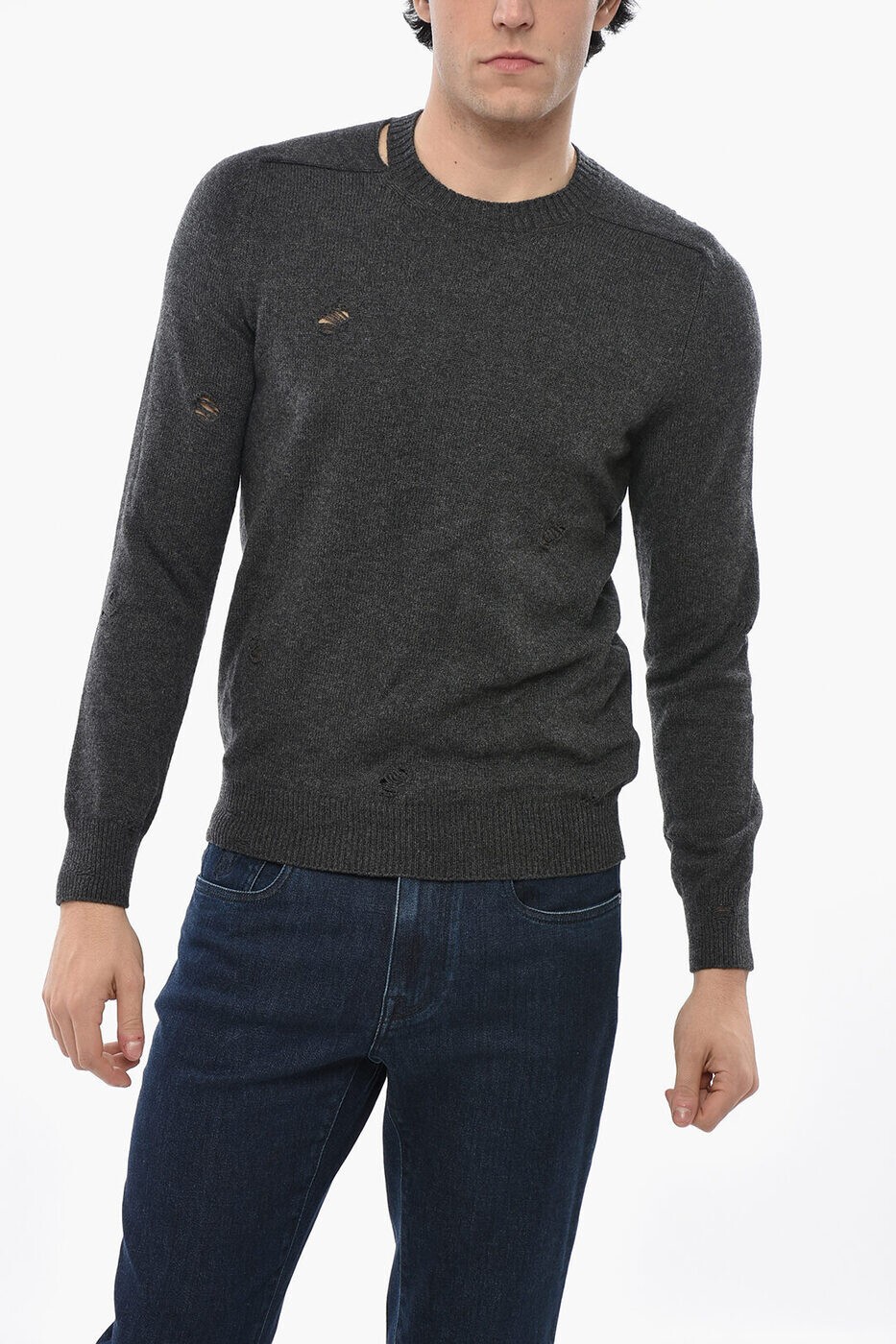 ���쥭������� �ޥå������� ALEXANDER MCQUEEN ���롼�ͥå������ѡ� �˥åȥ����� ��� ���졼 Crew neck jumpers 43...