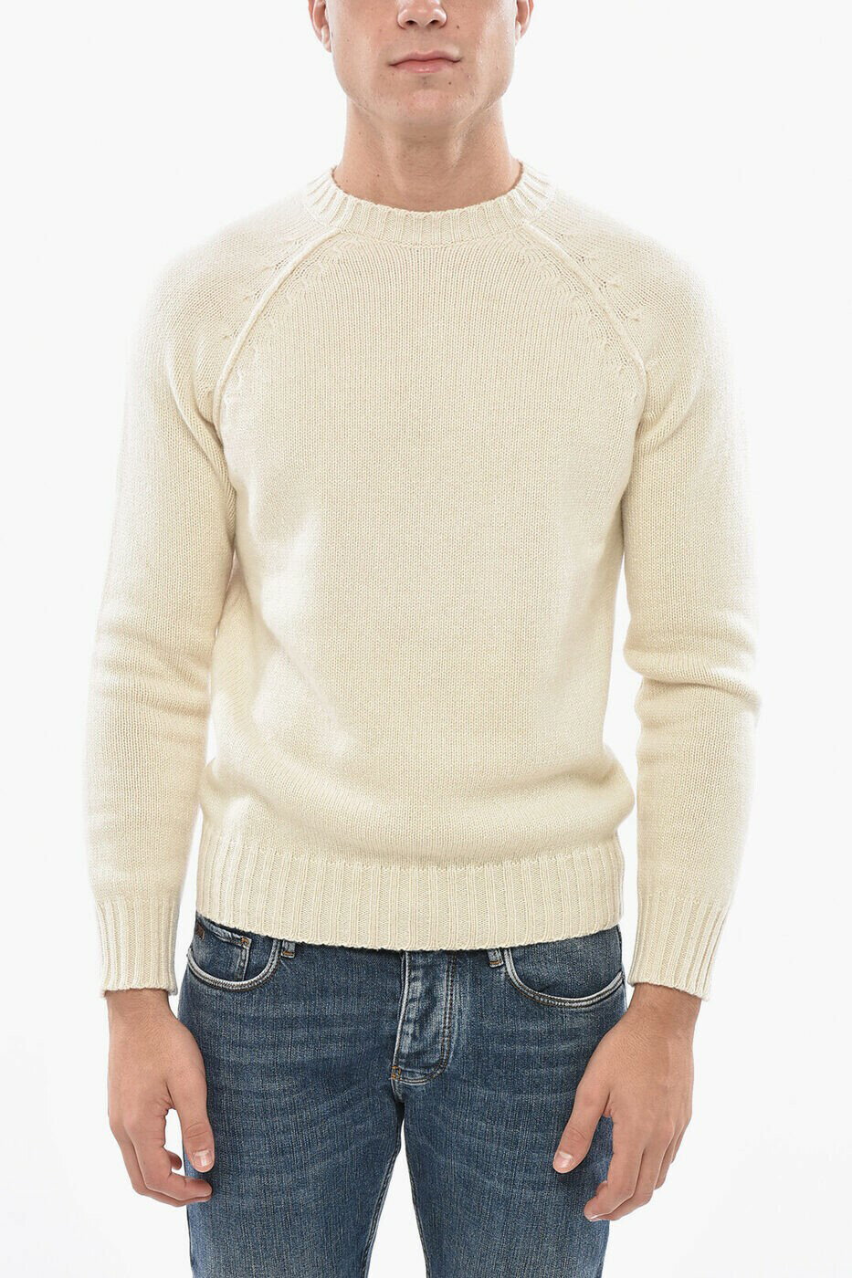 �ޡ��� MALO ���롼�ͥå������ѡ� �˥åȥ����� ��� �ۥ磻�� Crew neck jumpers UXA288 Y1A09 E2720 ���� ����̵...