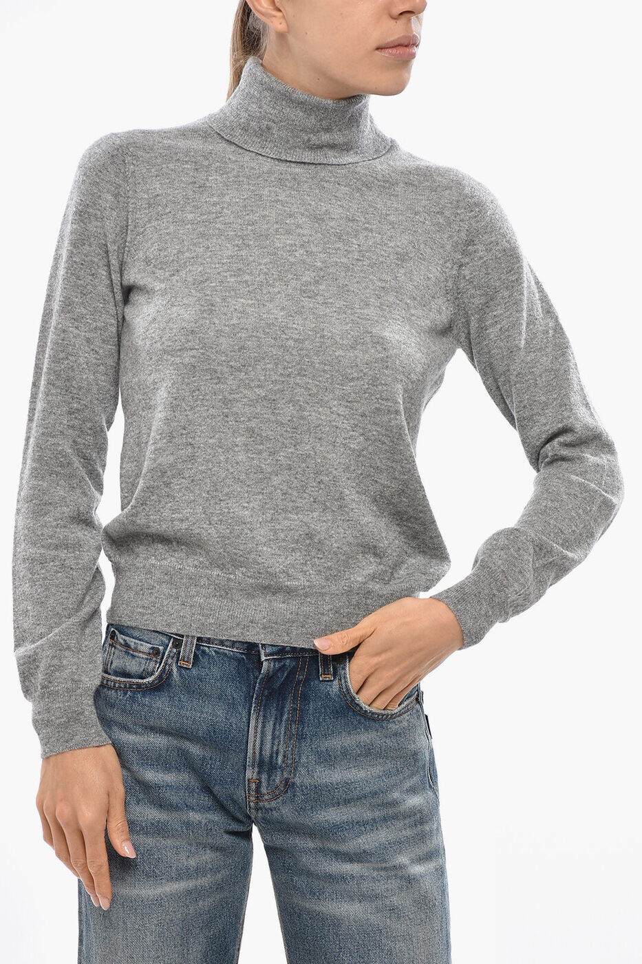 �ޡ��� MALO ���롼�ͥå������ѡ� �˥åȥ����� ��ǥ����� ���졼 Crew neck jumpers DXC146 F1K34 E819 ���� ����̵...