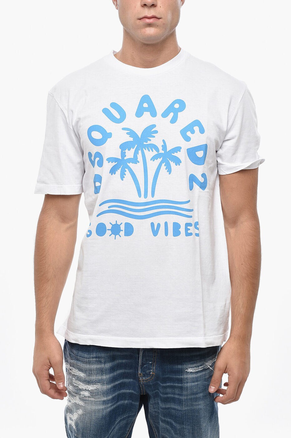 ディースクエアード DSQUARED2 Tシャツ メンズ ホワイト T-shirts S71GD1386 S22507 100 関税 送料無料 ラッピング無料 2026SS dk