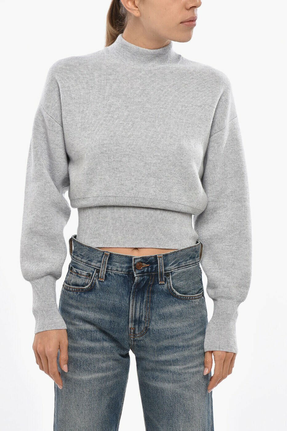 �ޡ��� MALO ���롼�ͥå������ѡ� �˥åȥ����� ��ǥ����� ���졼 Crew neck jumpers DXC176 F1L27 E3295 ���� ����...