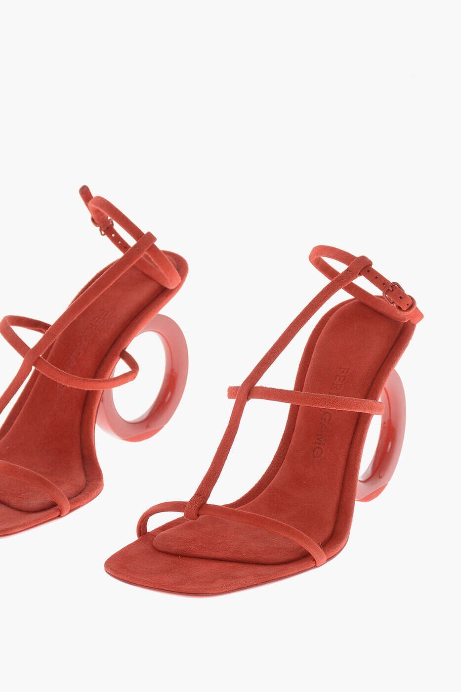 フェラガモ FERRAGAMO サンダル レディース レッド Sandals 01E779 ELINA X5 760225 FLAME RED 関税 送料無料 dk