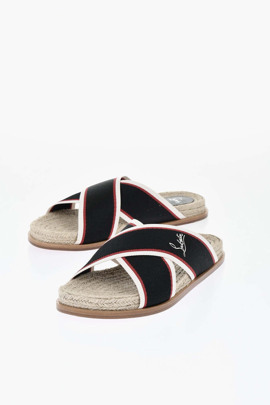 クリスチャンルブタン CHRISTIAN LOUBOUTIN フラットシューズ サンダル メンズ ブラック Flat Shoes 1230972 J487 関税 送料無料 2026SS dk