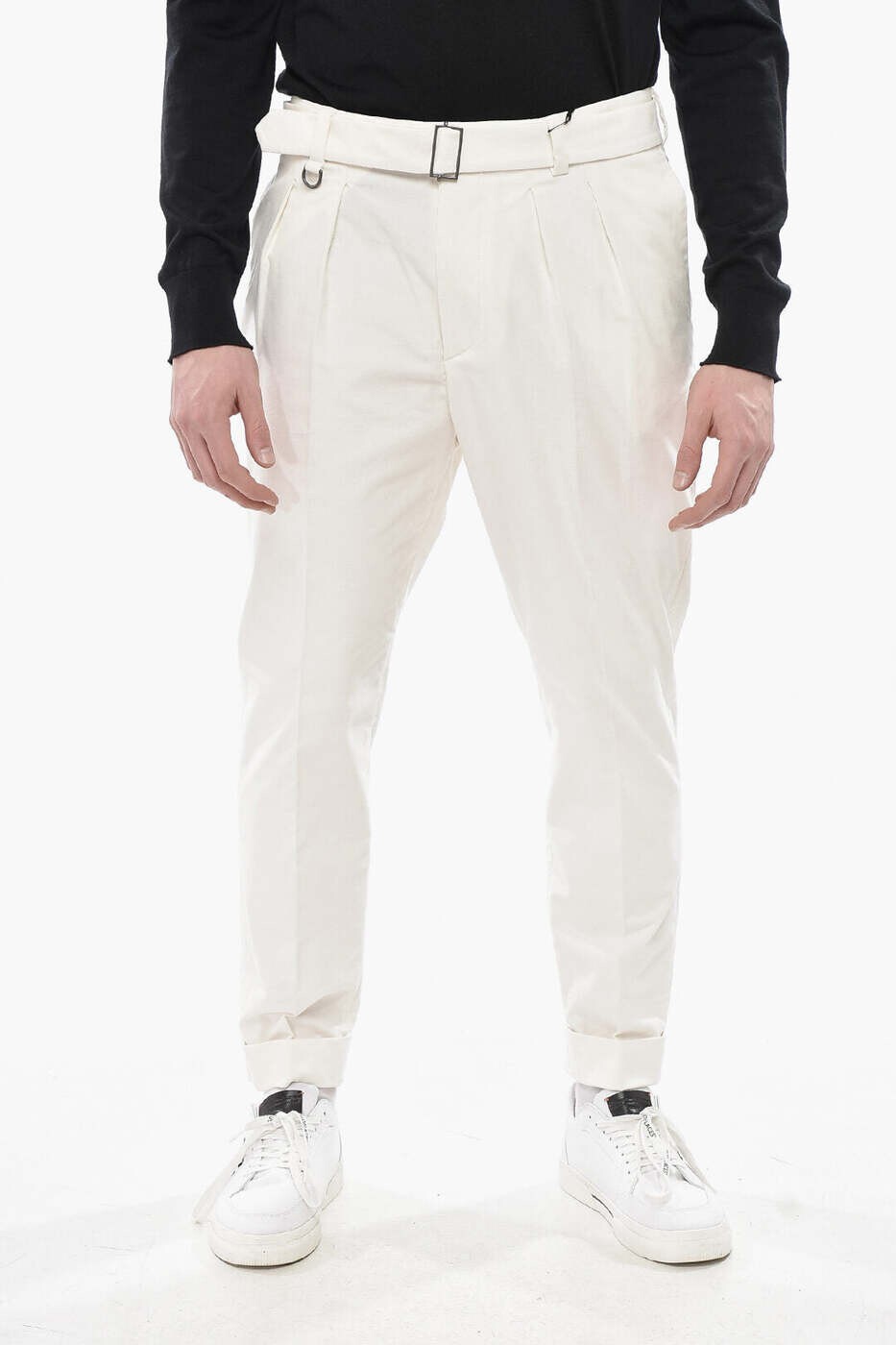 樂天商城 - パオロペコラ PAOLO PECORA ズボン パンツ メンズ ホワイト Trousers 24IC1M0B05101631102 関税 送料無料 dk