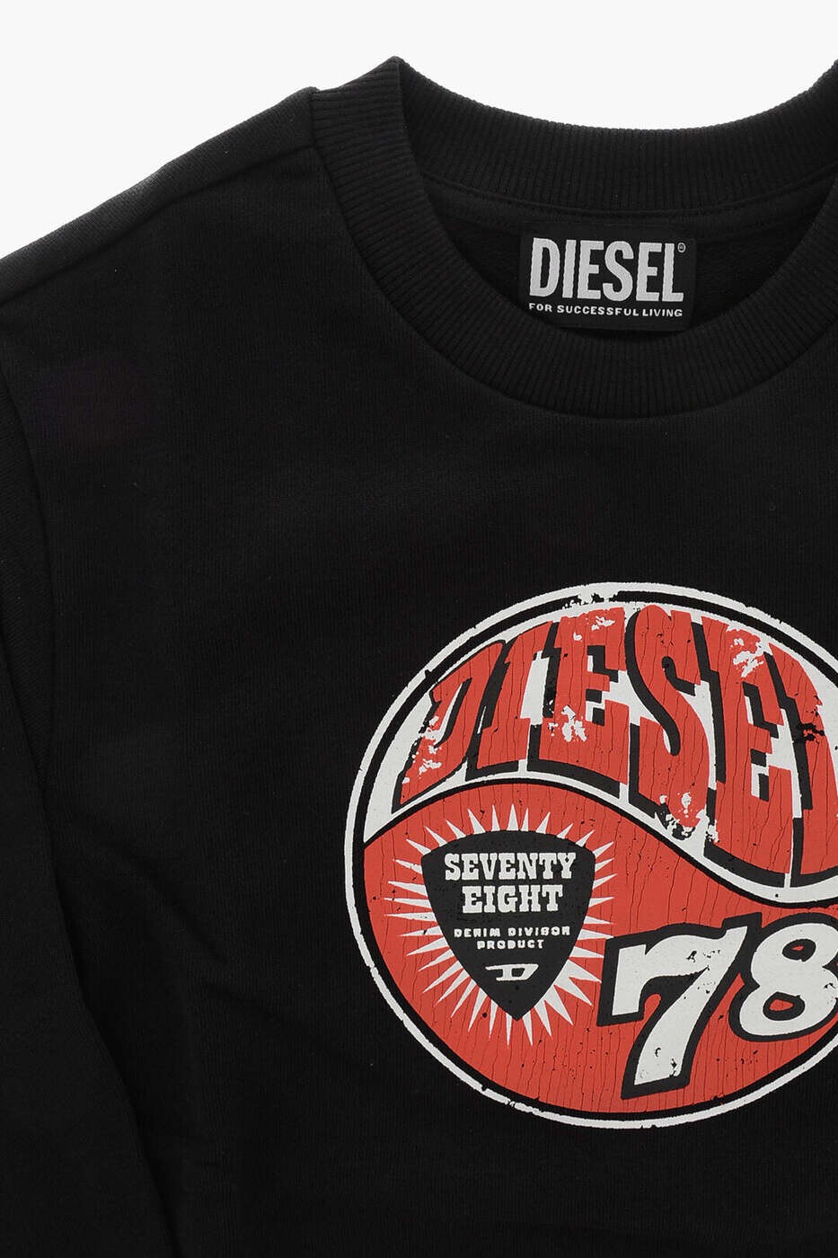 ディーゼル DIESEL クルーネックスウェットシャツ トレーナー ボーイズ ブラック C...