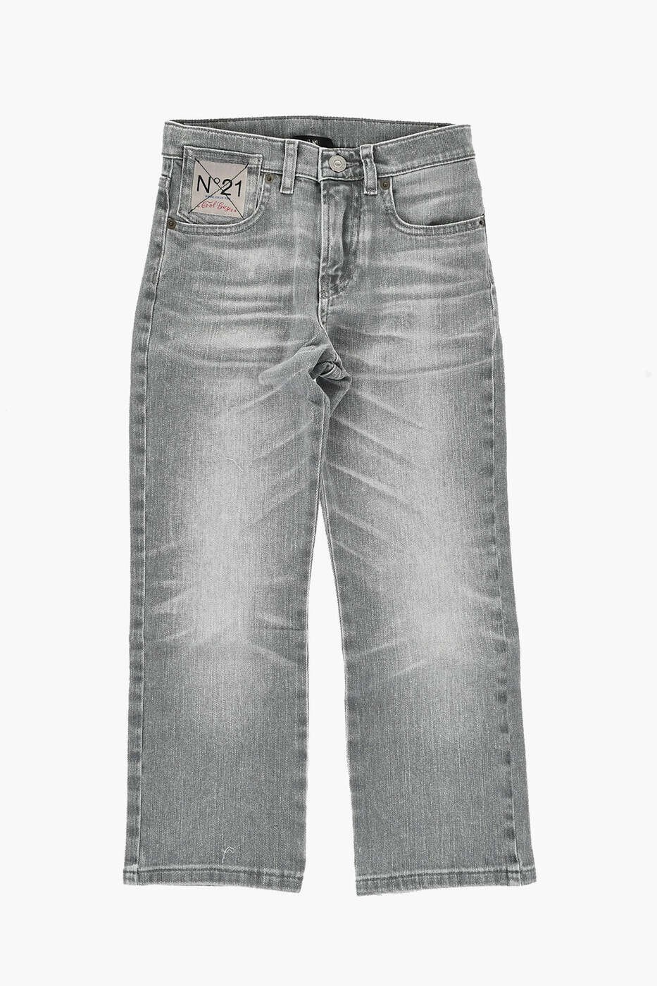 乐天商城 - ヌメロ ヴェントゥーノ N.21 レギュラーフィットジーンズ デニム ボーイズ グレー Regular fit jeans N2104H N0419 0N923 関税 送料無料 dk