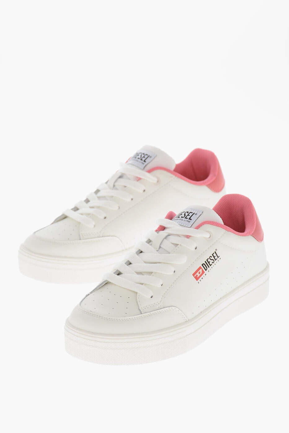 ディーゼル DIESEL フラットスニーカー スニーカー ボーイズ ホワイト Flat sneakers BC0562 P6325 HA441 関税 送料無料 dk
