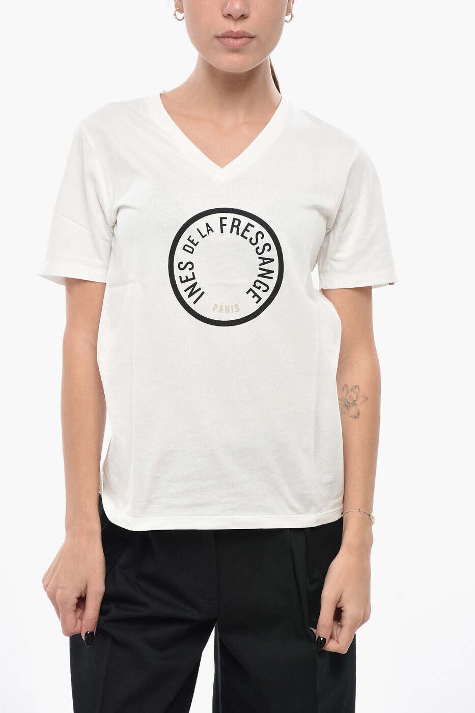 イネス・ド・ラ・フレサンジュ INES DE LA FRESSANGE ポロシャツ Tシャツ レディース ホワイト T-shirts and polo shirts 12Y038CO222F031 関税 送料無料 dk
